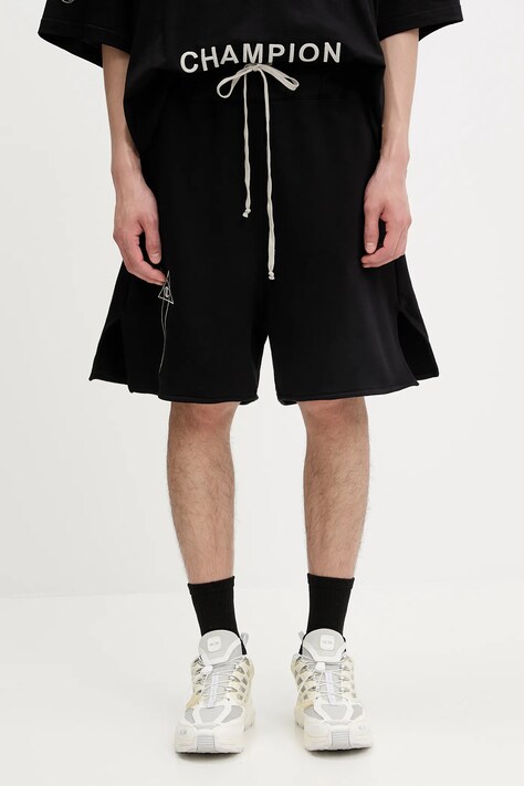Rick Owens DRKSHDW pantaloncini in cotone Knitted - Shorts 221683 uomo colore nero CM01E1683.CHFE