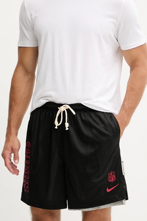 Nike szorty San Francisco 49ers męskie kolor czarny 03BF-096N-73-N9J