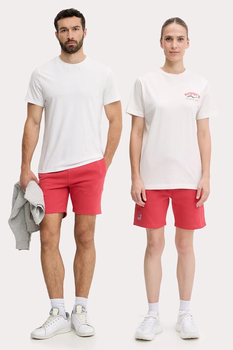 K-Way pantaloni scurti culoarea rosu, neted, K51225W