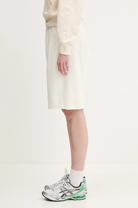 Aries szorty bawełniane Premium Aged Temple Sweatshort kolor beżowy z nadrukiem AR3002303