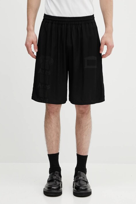 Kratke hlače Aries Ancient Column Luxe Shorts boja: crna, bez uzorka, AR3080103