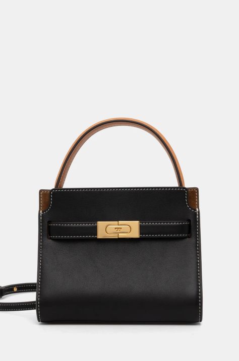 Tory Burch borsa a mano in pelle Lee Radziwill colore nero 75662.001