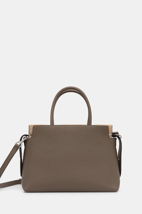 Tory Burch poseta de piele Mercer culoarea maro, 162235.250