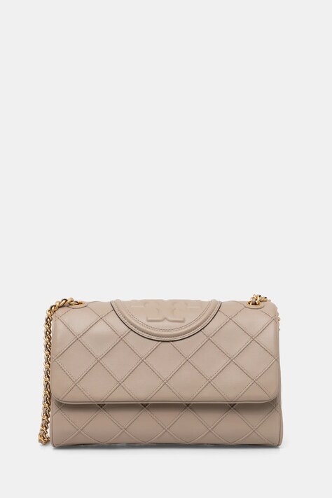 Tory Burch poseta Fleming culoarea bej, 143248.200