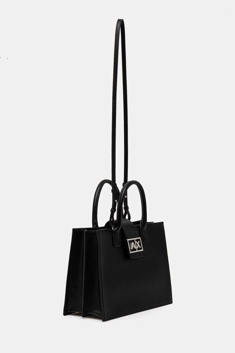 Armani Exchange сумка-шопер жіноча зі штучної шкіри — SS25-TOD02E, чорний — фото 2