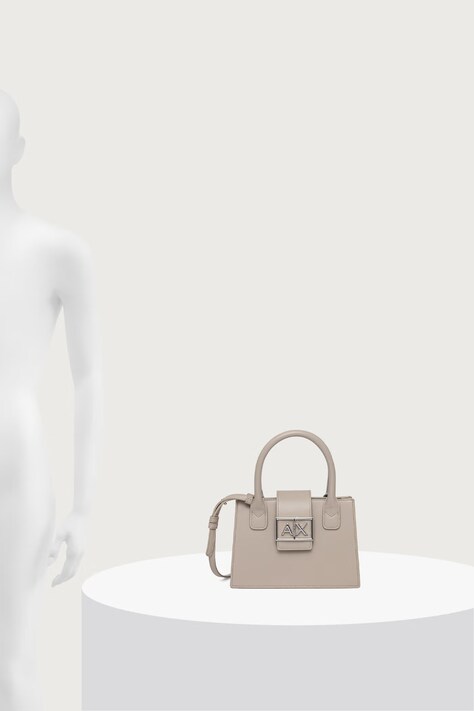 Armani Exchange сумочка жіноча зі штучної шкіри — SS25-TOD02I, бежевий — фото 6