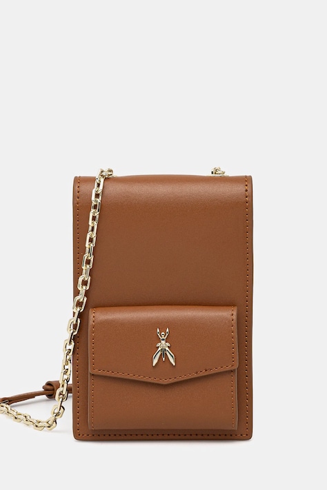 Кожаная сумочка Patrizia Pepe цвет бежевый 2Q0007 L061