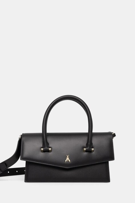 Кожена чанта Patrizia Pepe в черно 8B0199 L061