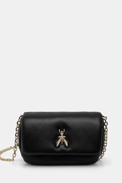 Patrizia Pepe geantă de piele culoarea negru, 8B0219 L113