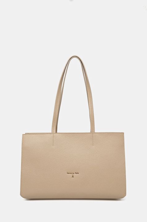 Patrizia Pepe borsa a mano in pelle colore beige 8B0236 L001