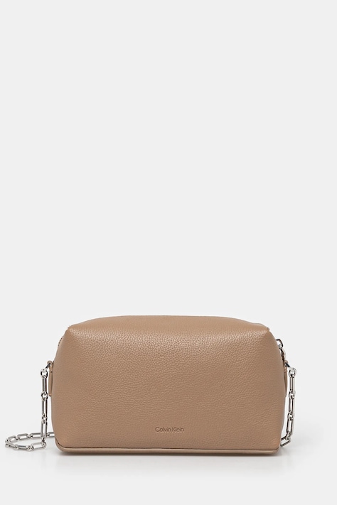 Kabelka Calvin Klein hnedá farba, K60K612788