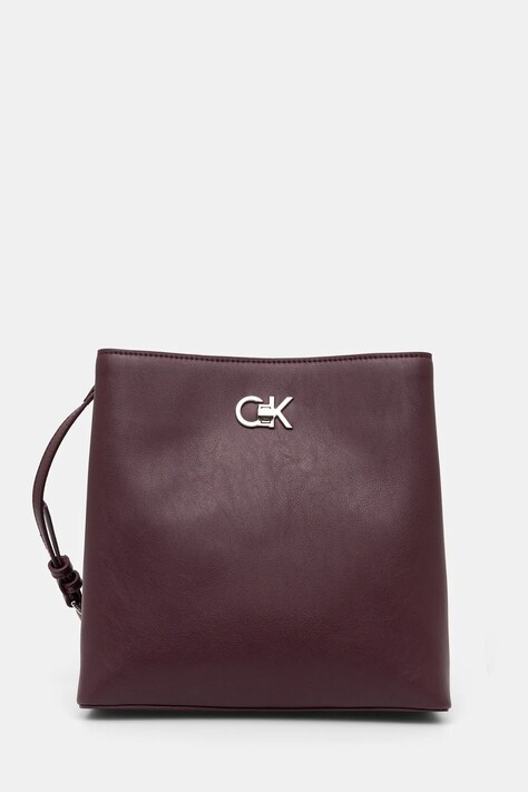 Kabelka Calvin Klein vínová barva, K60K612803