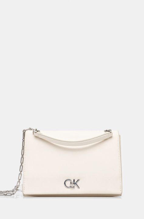 Calvin Klein poseta culoarea alb, K60K612810