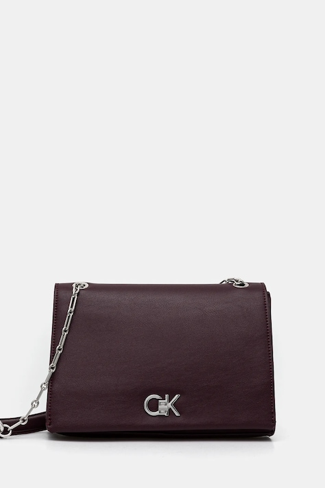 Calvin Klein poseta culoarea bordo, K60K612810