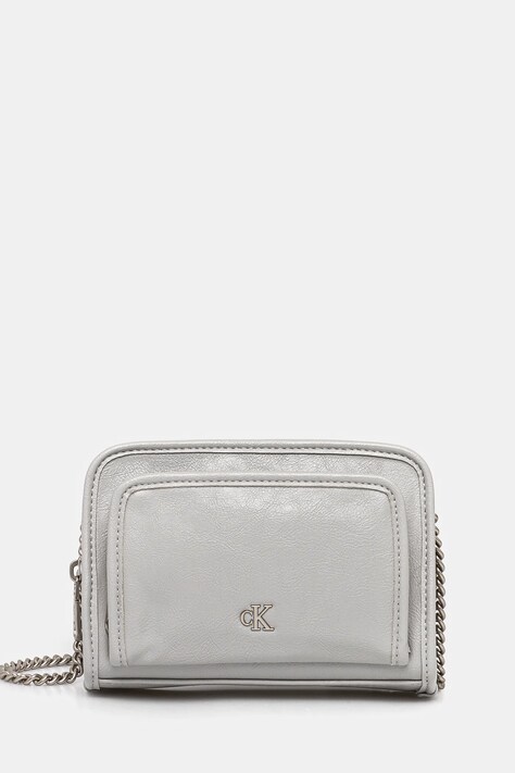 Kabelka Calvin Klein Jeans šedá barva, K60K613047