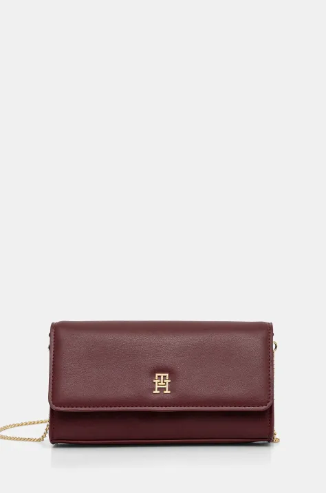 Tommy Hilfiger poseta culoarea bordo, AW0AW16891