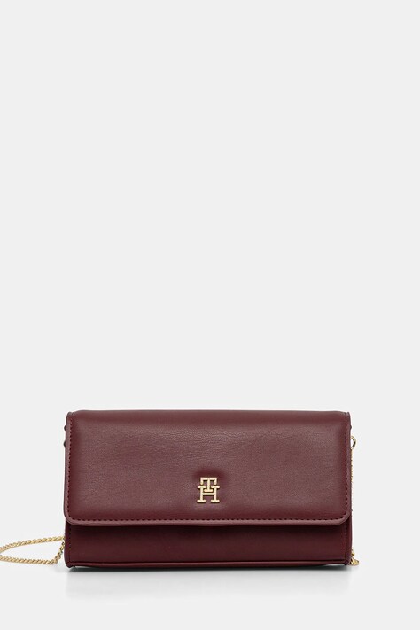 Сумочка Tommy Hilfiger колір бордовий AW0AW16891