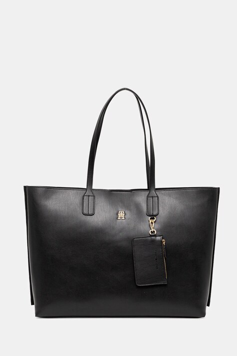 Tommy Hilfiger poseta culoarea negru, AW0AW16904