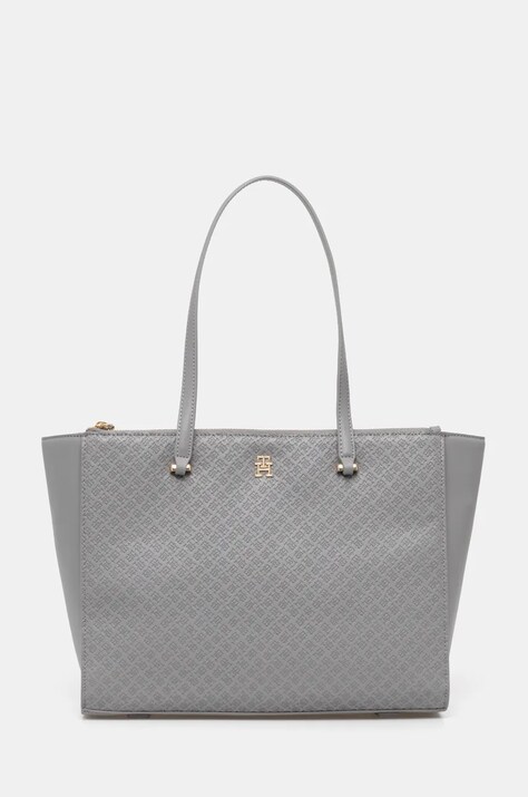 Kabelka Tommy Hilfiger šedá barva, AW0AW16948