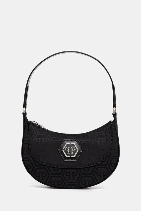 Philipp Plein poșetă culoarea negru, PAEA WBA2104 PTE021N