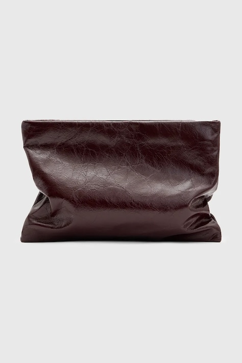 AllSaints poseta piele BETTINA CLUTCH culoarea bordo, W393XB