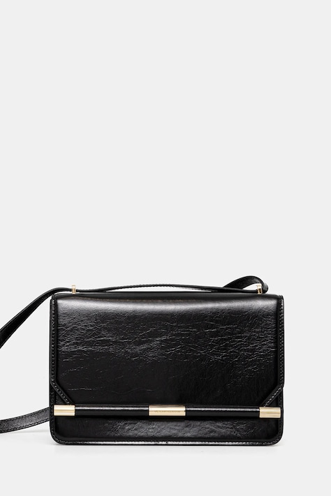 Кожаная сумочка Victoria Beckham цвет чёрный B125AAC006189A