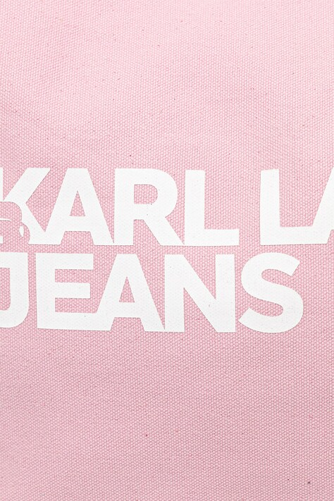 Karl Lagerfeld Jeans сумка бавовняна — SS25-TOD08U, рожевий — фото 4