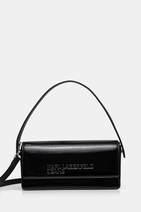 Kabelka Karl Lagerfeld Jeans čierna farba, A1W30257
