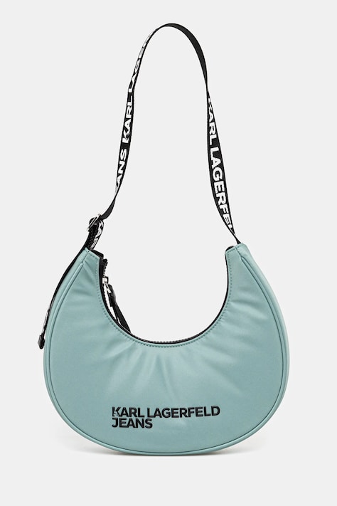 Kabelka Karl Lagerfeld Jeans tyrkysová farba, A1W30231
