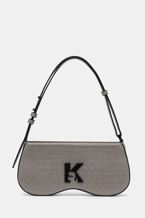 Torba Karl Lagerfeld Jeans boja: srebrna, A1W30288