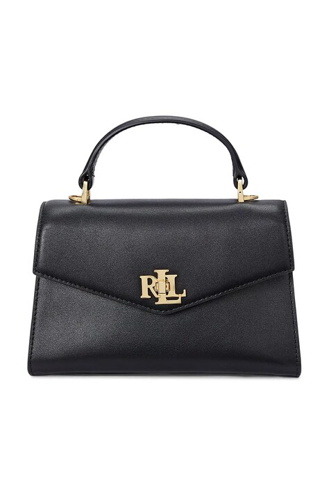 Lauren Ralph Lauren poșetă de piele culoarea negru, 431968761