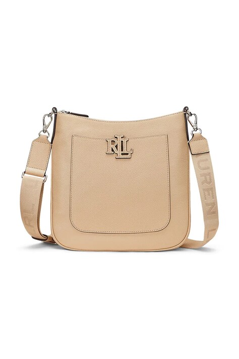 Кожаная сумочка Lauren Ralph Lauren цвет чёрный 431970152