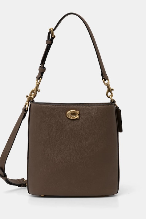 Kabelka Coach WILLOW hnědá barva, CW625