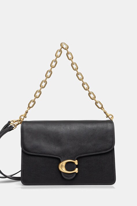 Coach geantă de piele TABBY culoarea negru, CY920