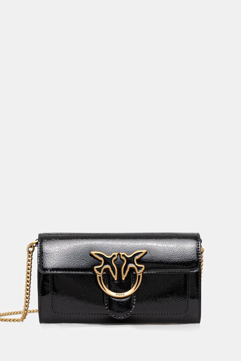 Pinko poșetă culoarea negru, 100062 A1UV
