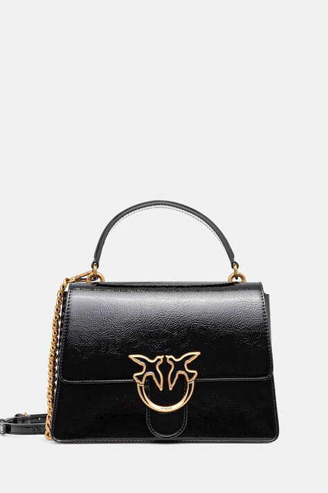 Pinko poșetă culoarea negru, 100066 A1UV