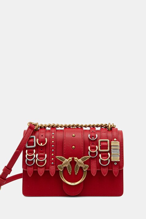 Кожаная сумочка Pinko цвет красный 103335 A26K