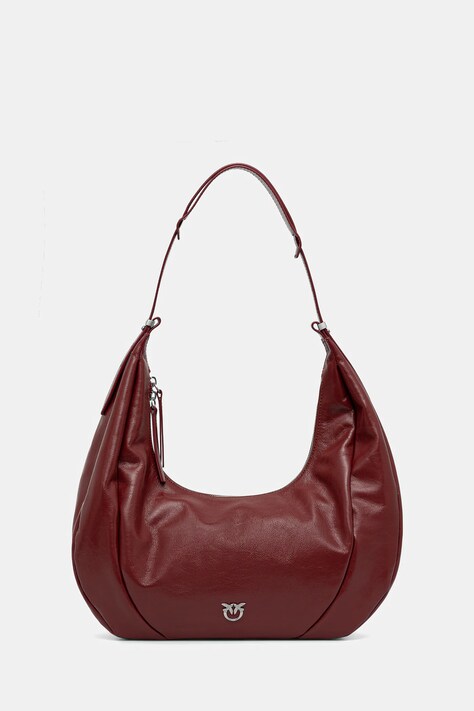 Кожена чанта Pinko в бордо 104295 A26J