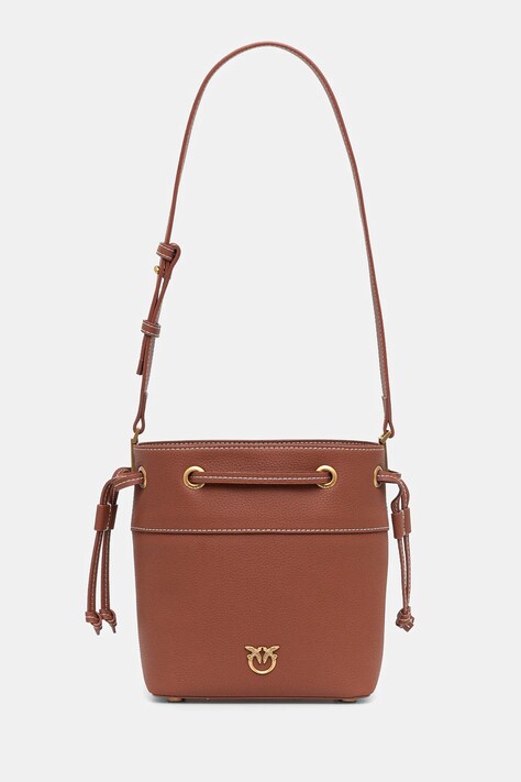 Pinko poseta de piele culoarea maro, 104303 A29Q