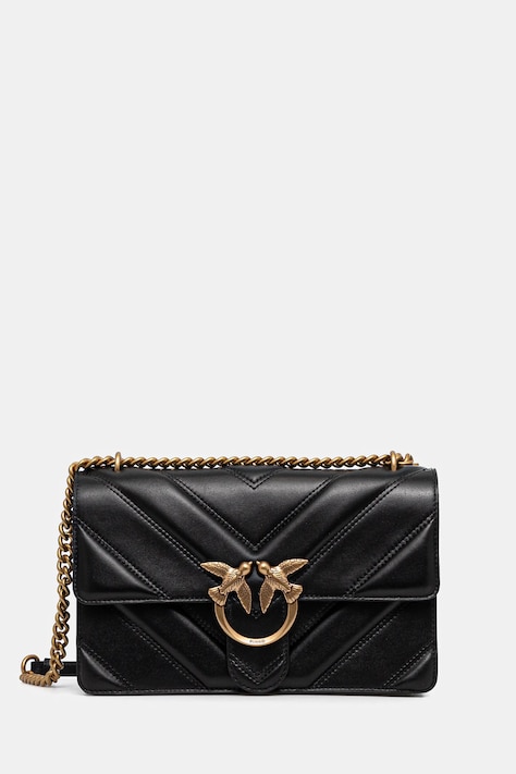 Pinko torebka skórzana kolor czarny 104549 A26Z