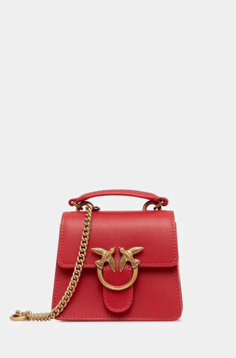 Pinko borsa a mano in pelle colore rosso 102740 A0F1