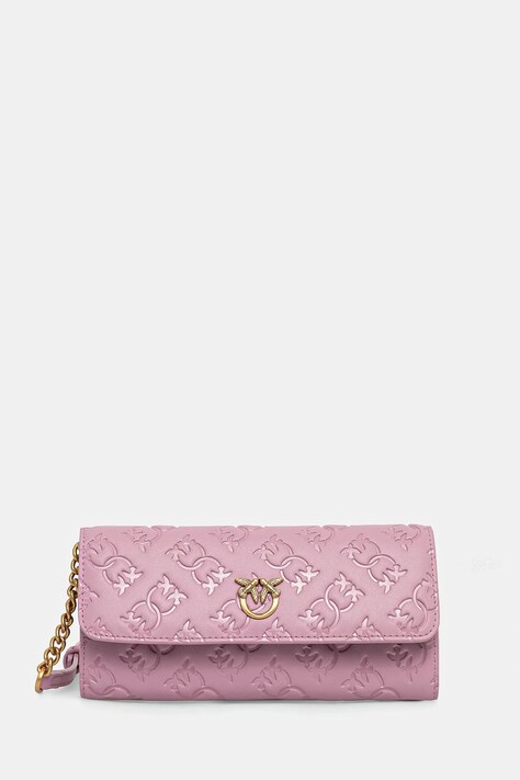 Pinko poseta piele culoarea roz, 103765 A1YB