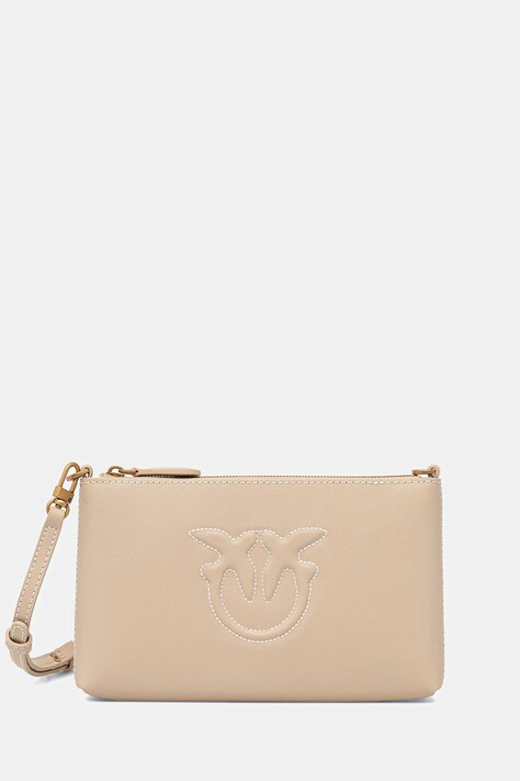 Pinko geantă piele culoarea bej, 104277 A2AN