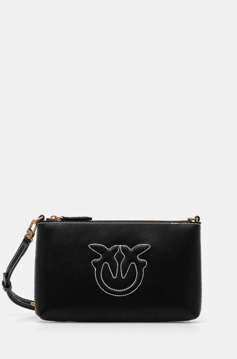 Кожаная сумка Pinko цвет чёрный 104277 A2AN