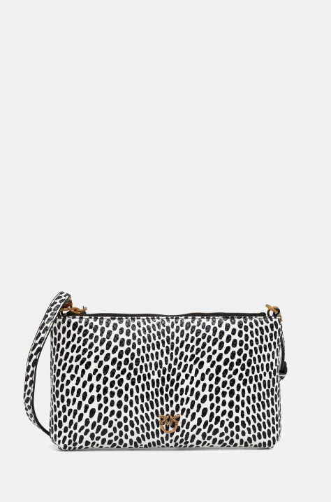 Кожаная сумка Pinko цвет белый 104277 A27T