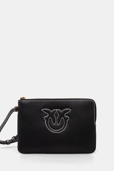 Pinko geantă piele culoarea negru, 104353 A2AN