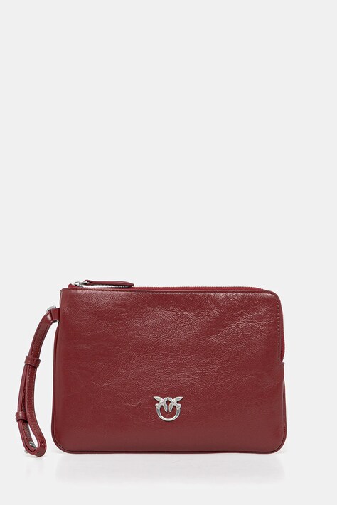Pinko poșetă piele culoarea bordo, 104353 A26J