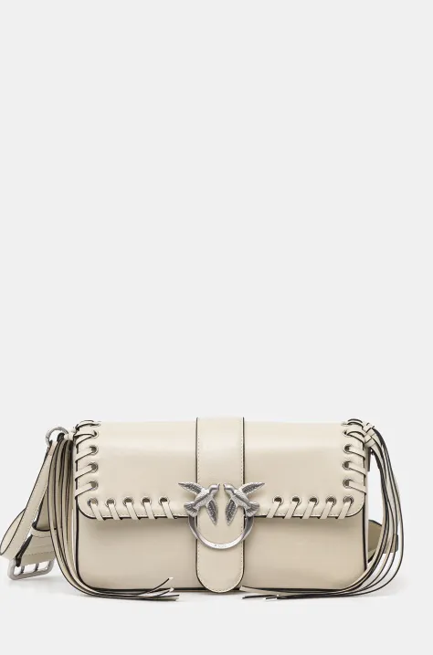 Pinko geantă de piele culoarea bej, 104524 A28D
