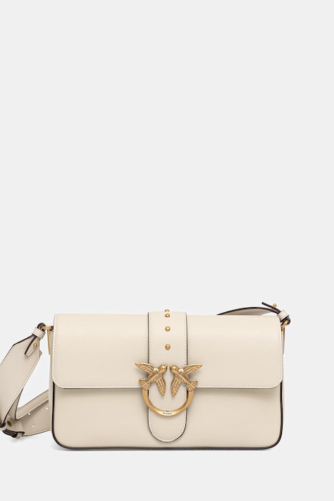 Pinko torebka skórzana kolor beżowy 104524 A0QO