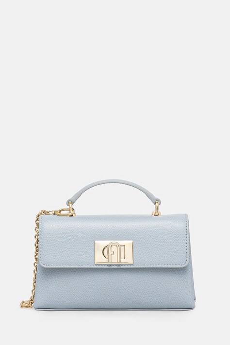 Kožená kabelka Furla modrá barva, WE00423 ARE000 55000